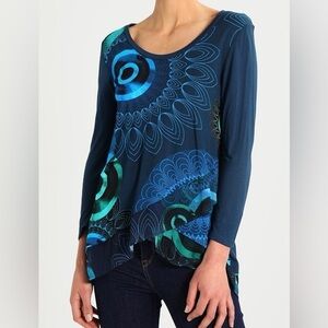 DESIGUAL Indira Viscose Printed Blouse